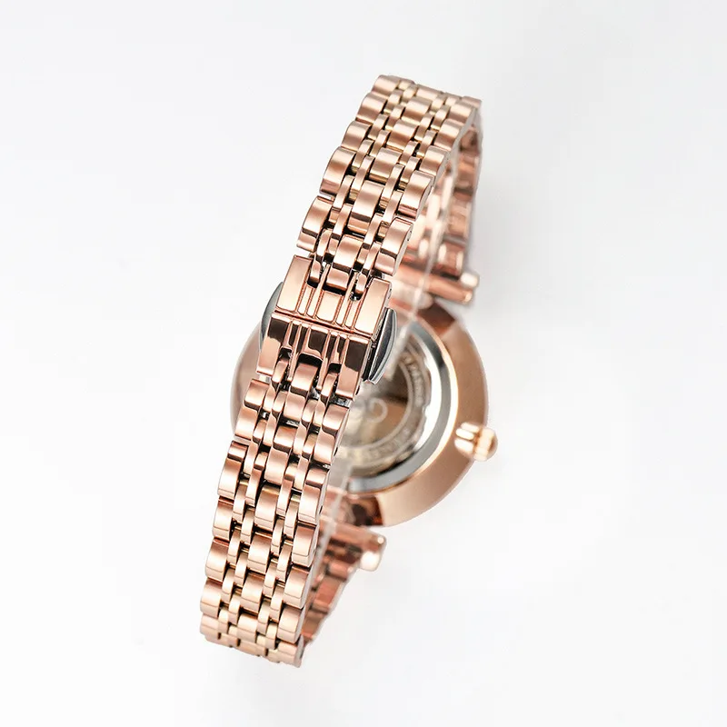 Gedi Luxury Women's Wristwatches Hot Crystal Diamond Japan Movement Quartz Stainless Steel Band Glass Dial Relogio Feminino
