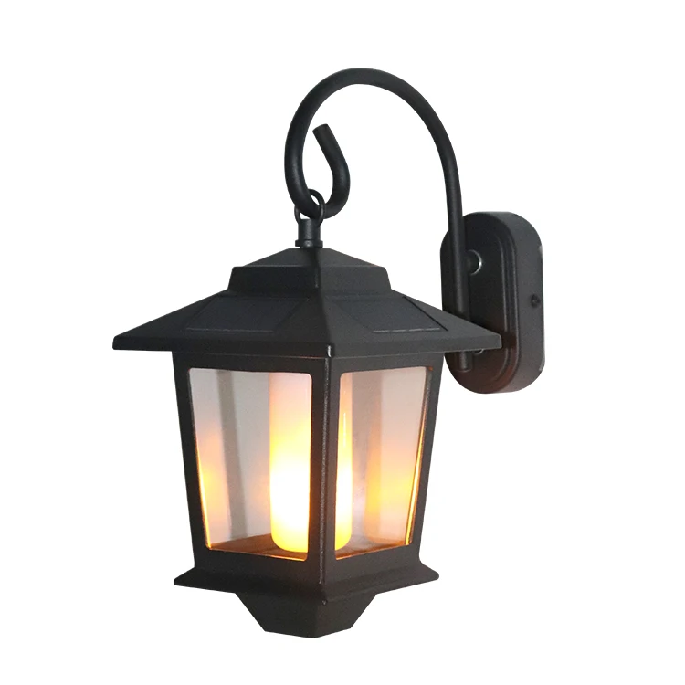 Vintage style Waterproof Solar Garden Lamp Outdoor LED Solar Wall Light Modern