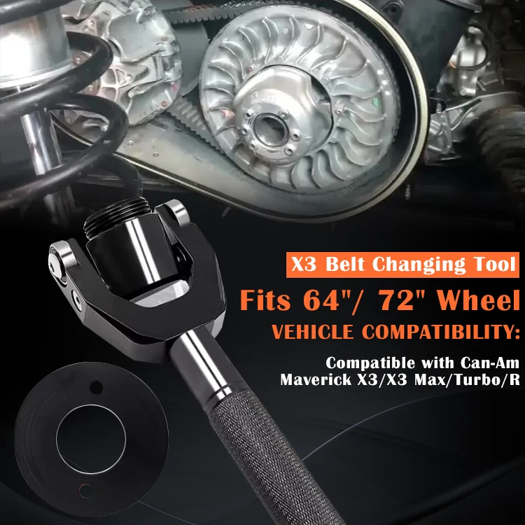 Cnc 64''/72'' X3 Belt Changing Tool Clutch Removal Kit Belt Changing