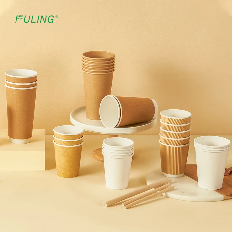 Custom Printed Logo 8oz 10oz 12oz 16oz Bubble Tea Cup Disposable Paper ...