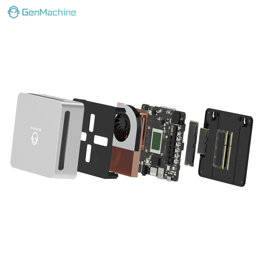 Genmachine Mini PC with AMD Ryzen 7 4700U - Win 11 Gaming