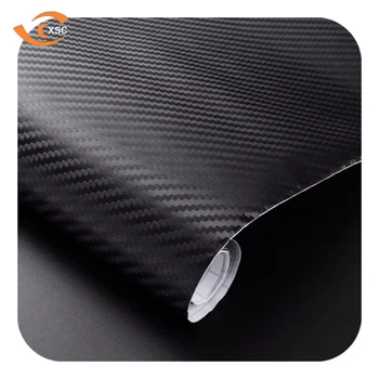 Free Air Bubble 3D/4D Carbon Fiber Black Auto Vinyl protection Wrap