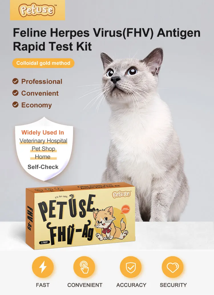 Veterinary Equipment Detection Rapid Test Kit Fhv Feline Herpes Virus ...