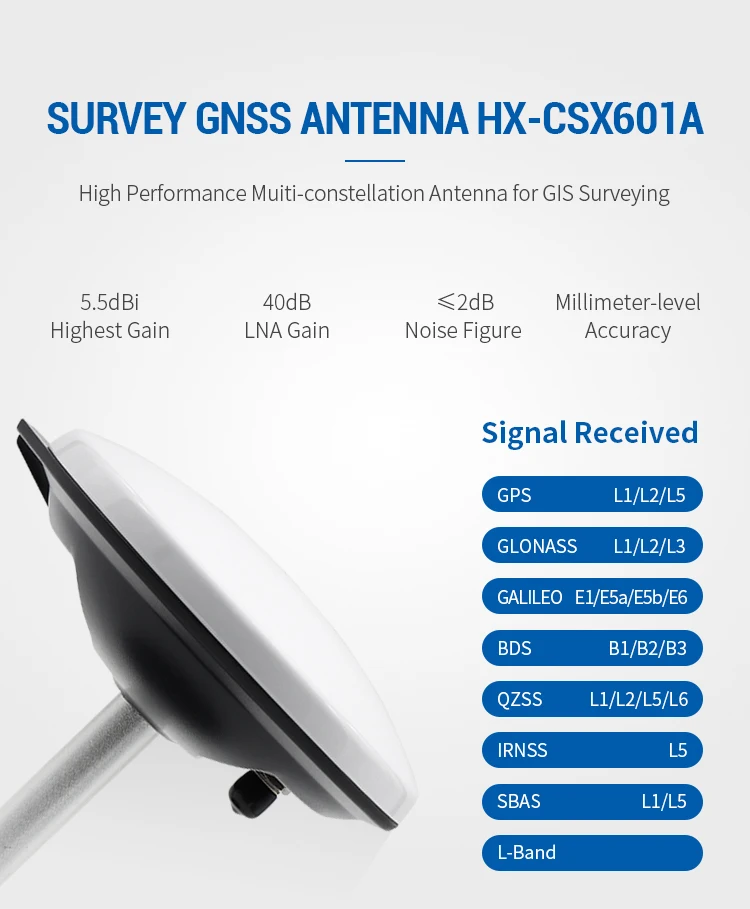 Harxon Waterproof Gnss Antenna Four System High Precision Measurement