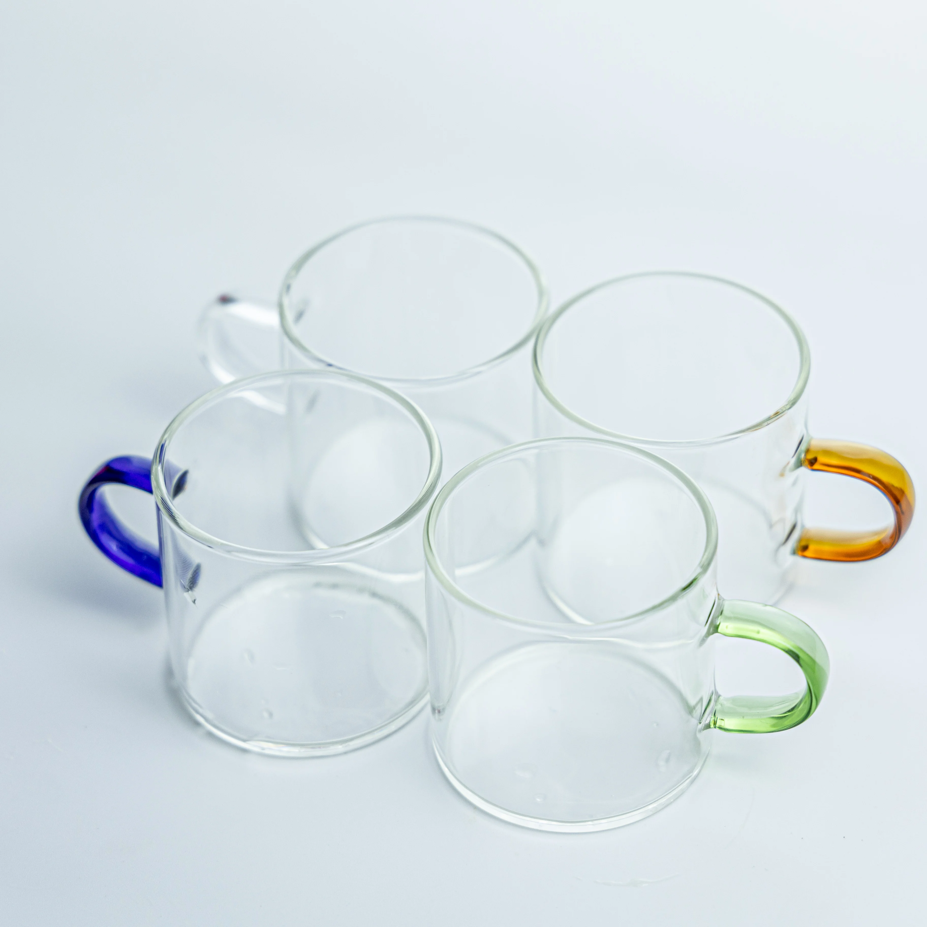 Самые продаваемые чашки различных стилей на заказ, высокая кофейная чашка из боросиликатного стекла