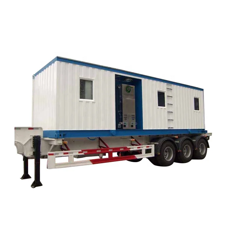 Low Failure Rate Reciprocating Mobile Filling Station Long Service Life CNG Daughter Station with 380V Motor Core Components
