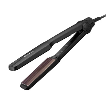 Hot Sale Km-332 2 In 1 Hair Straightener Curler, Kemei Ceramic Hair Straightener Curling Irons