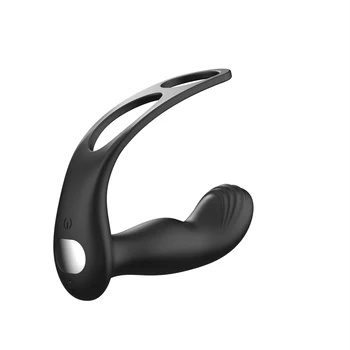 Hot Selling plug anal 9 patterns vibrating prostate massager for men silicone and matel anal plug.