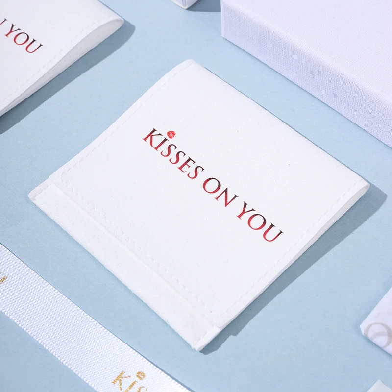 A1 White Jewelry Storage Paper Box with Heaven Earth Cover Custom Size & Shape Embossed Logo Gift Box Wiping Cloth & Card factory