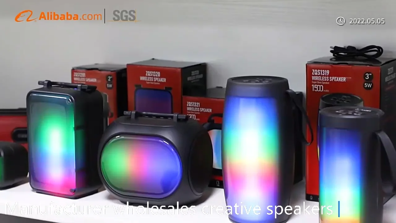 Zqs8133 8 Inch Party Dj Stage Led Light Loud Outdoor Wireless Hifi