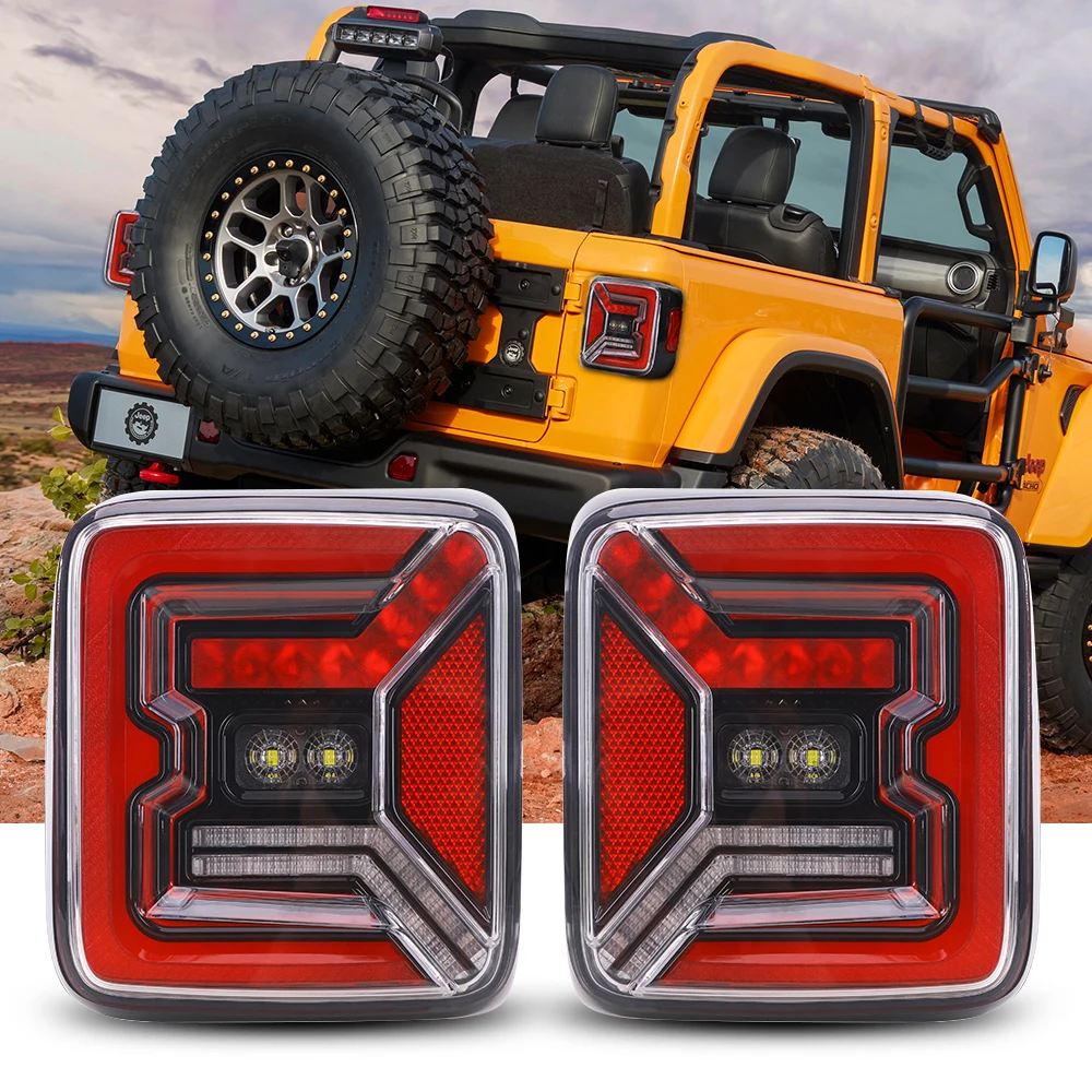 Red Somke Color Led Tail Lights For Jeep Wrangler Jl Jlu 2018 2019 Sport  Rubicon Sahara - Buy Led Tail Lights,Led Tail Lights For Jeep Wrangler Jl,Jeep  Wrangler Jl Tail Lights Product