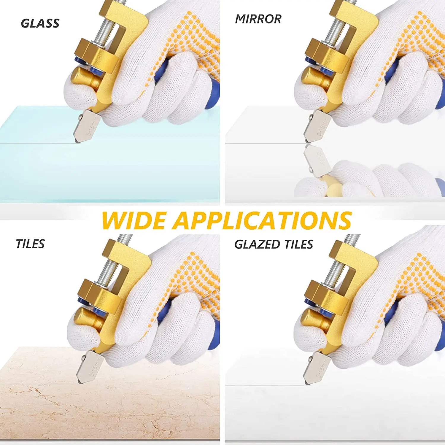 2 in1 Manual Tile Cutter Glass Ceramic Cutter for Cutting Glass Glazed Tiles
