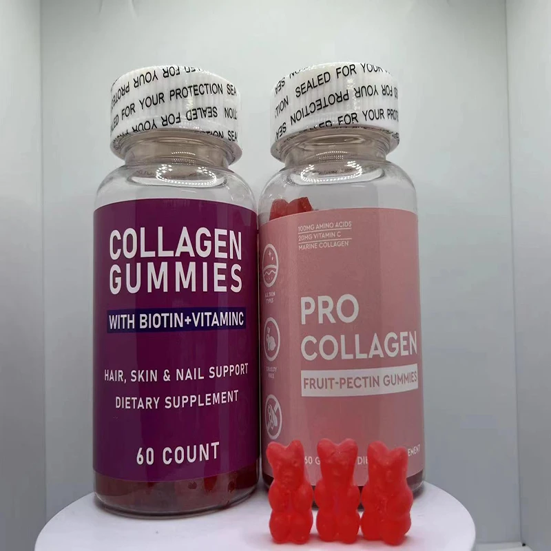 OEM Private Label Gluta Skin Gummies Whitening Glow Brightening Acne Marks Light Spot Collagen Adults