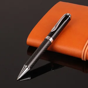 Heavy Luxury Carbon Fiber Ballpoint Pen Premium Metal Executive Pen for Business Gift & Office Custom Logo Gift Promotional Pen