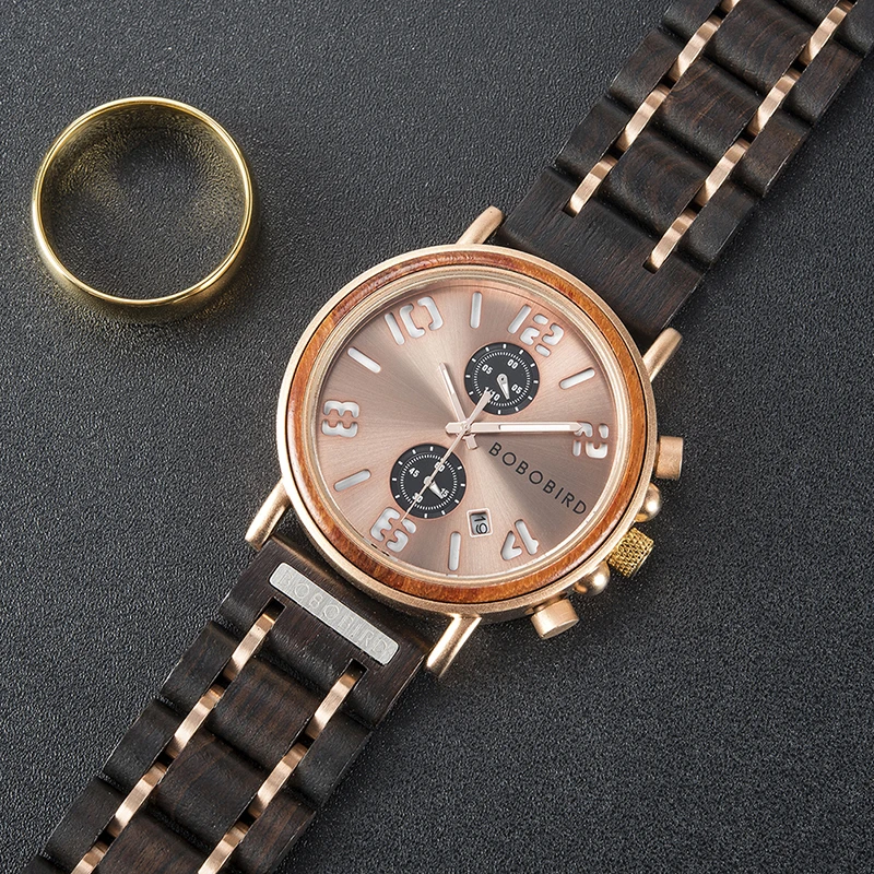 Mens Wood Watch Multifunction Movement Watch Wholesale Wood Watch for Men and Women