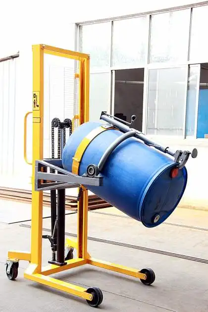 Manual Stacker Hydraulic Stacker & Rotator With Tilt Function 300KG 500kg Drum Lifter Lifting Equipment Manual Drum and Tilter