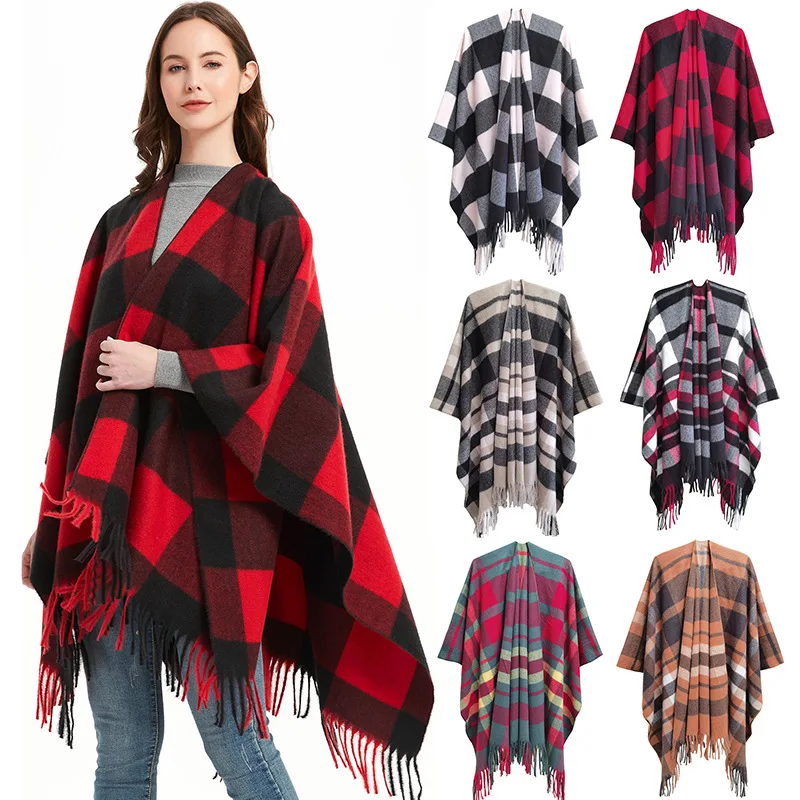 Buffalo Check Cape + Winter Accessories Under $100