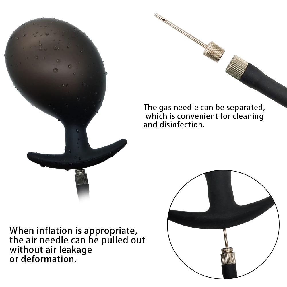 Resize by Inflating Anal Sex Toys Dilator Butt Plug