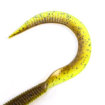 A Trustworthy Factory Threaded Big Coil Tail Stainless Steel Artificial Soft Bait for Sea Bass Fishing 5 Pcs – Soft Lure – view 3