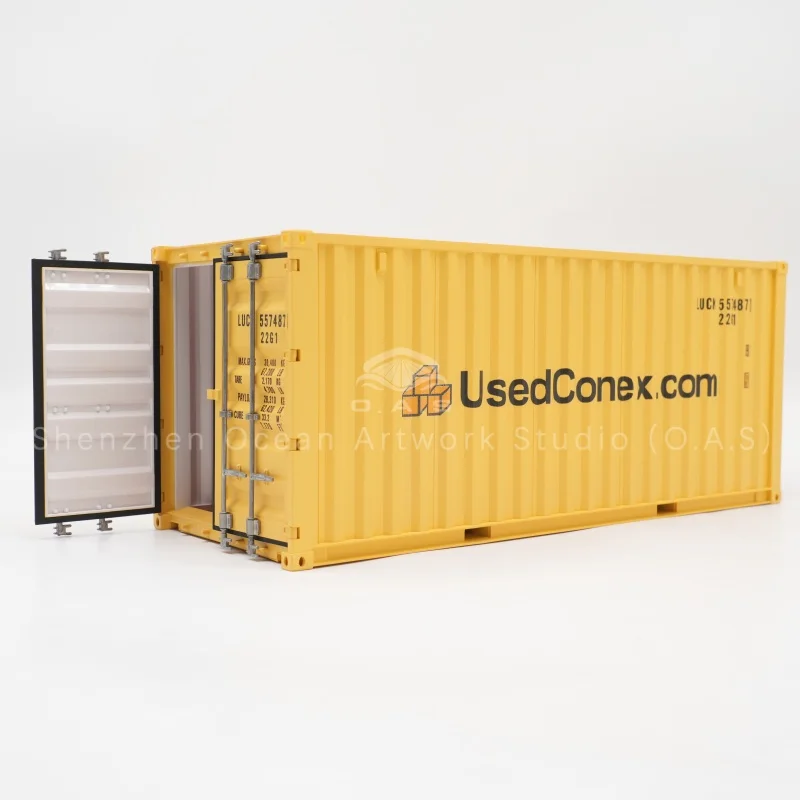 【L】O.A.S Container Model Factory Customized Scale1:20 Plastic Crafts Shipping Boxes     Used Container Model
