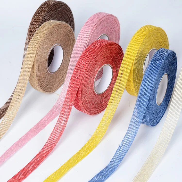 Джутовая лента в рулоне, цветная рыба, шелковая пеньковая веревка для рукоделия, проект «сделай сам», подарочная упаковка, украшение для рождественской елки, свадьбы