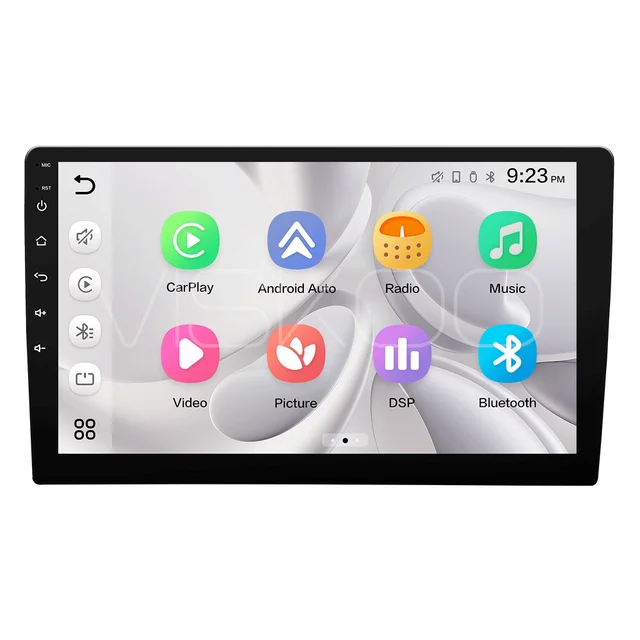 Linux Car Radio Stereo DVD Player 9 inch screen with CarPlay Android Auto Universal MP5