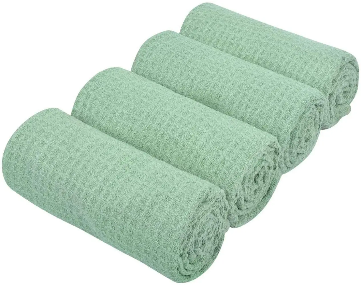 Household Waffle Weave Cleaning Cloths Kitchen Tea Towels Dish Drying Towels Washcloths Hand Towel