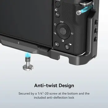 Smallrig Zv-E10 Cage with Silicone Handle and Built-in Threaded Holes, Cold Shoe and Quick Release Plate for Sony -3538 product image