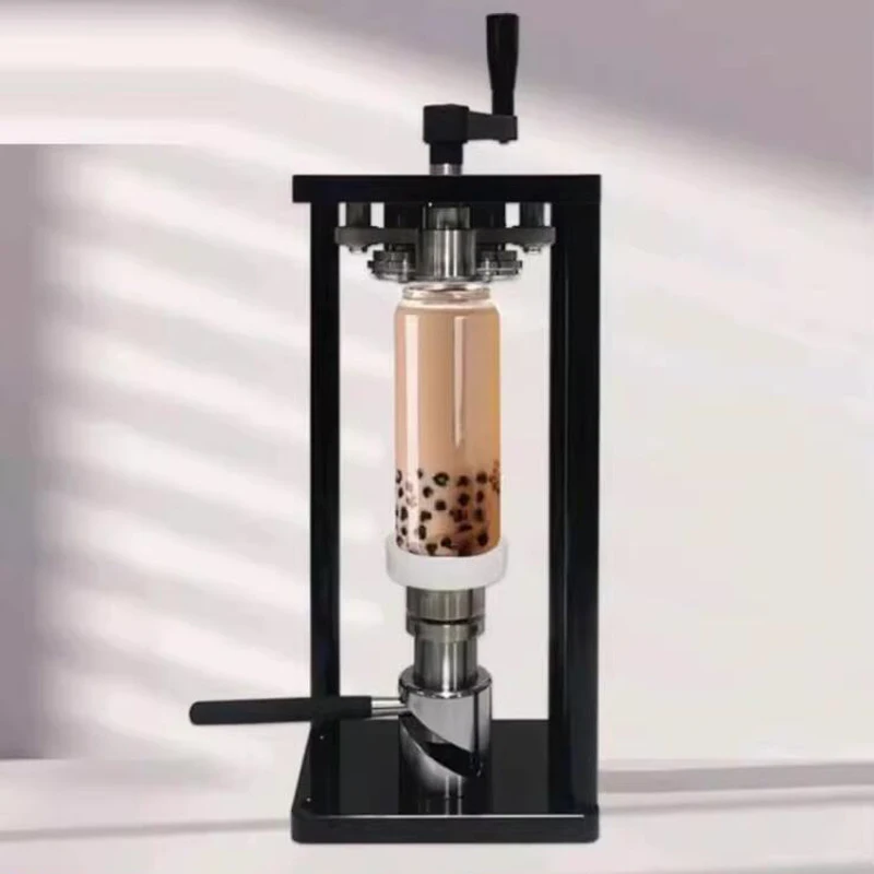 コーヒー・紅茶缶シーラー機 手動操作 プラスチック・アルミ缶密封機