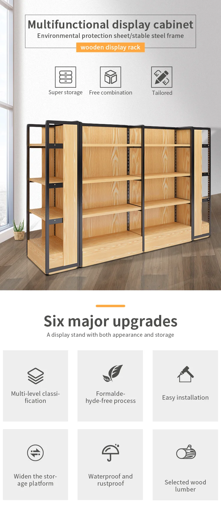 Wooden Retail Store Display Fixtures And Racks For Cosmetics Buy