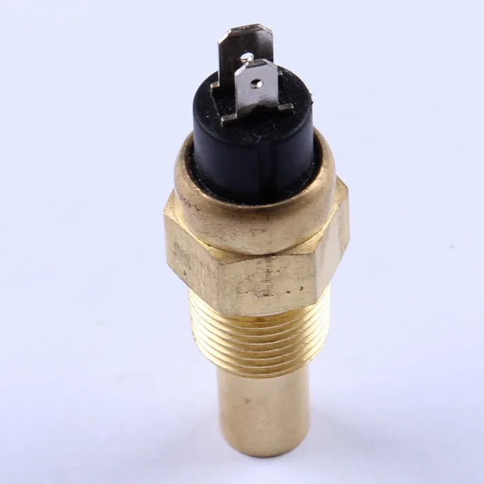 Water Temperature Sensor With 3/8-18 NPT Thread – Brass Alarm Switch For Marine, Automotive, Generator Sets | 6V-24V Range