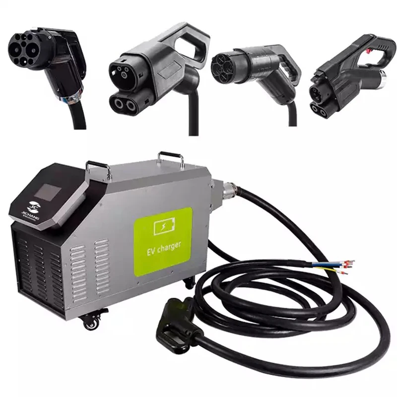 Level 3 Portable Fast Charging Station Mobile 100 80 60 32 Amp EV DC Fast Charger  GBT DC Charger for Electric Car High Quality