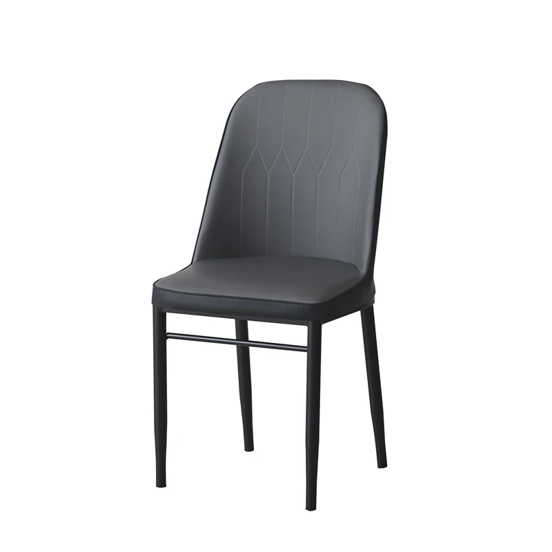 Free Sample Dining Modern Pu Gold Metal Leg Tufted Luxury Chair