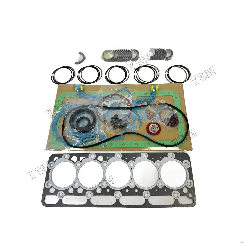 For Kubota F2803 Overhaul Re-ring Kit With Gasket Kit Piston Ring Set Main Conrod Bearing Set Tractor M4700 Engine Parts