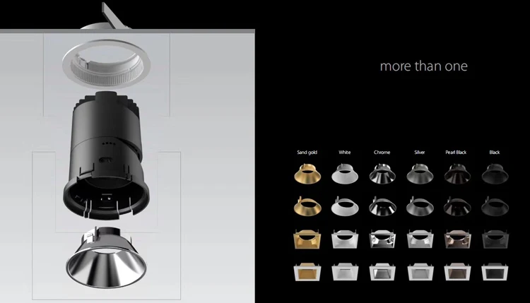 
80 мм, антибликовый светодиодный узкий луч с 2020 пятнами для кинотеатра, безразмерный Светодиодный точечный светильник с регулируемой яркостью для лобби 