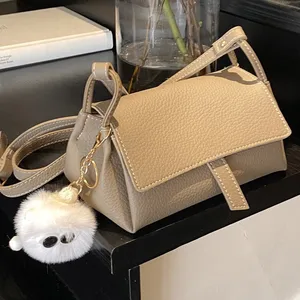 2026 New Fashion PU Leather Messenger Bag Buckle Design Crossbody Purse Shoulder Bags with Pendant