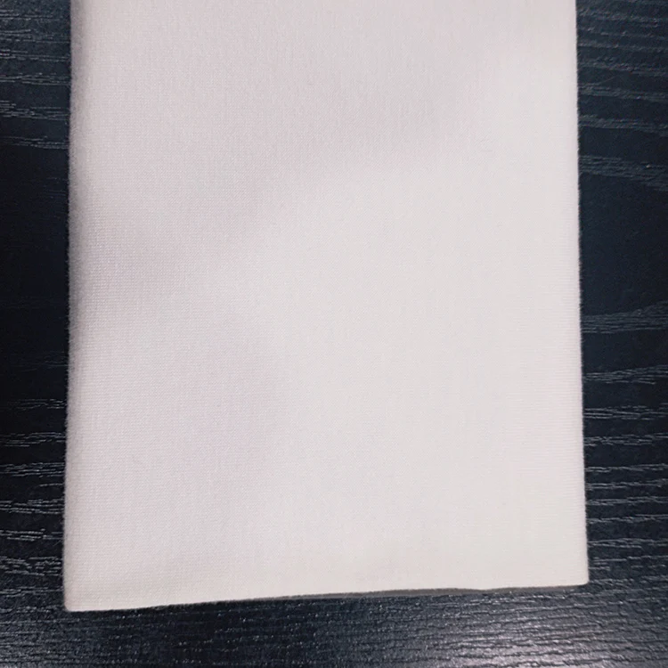 Высокое качество оптовая продажа обычная однотонная Белая вискозная Джерси 100% ткань