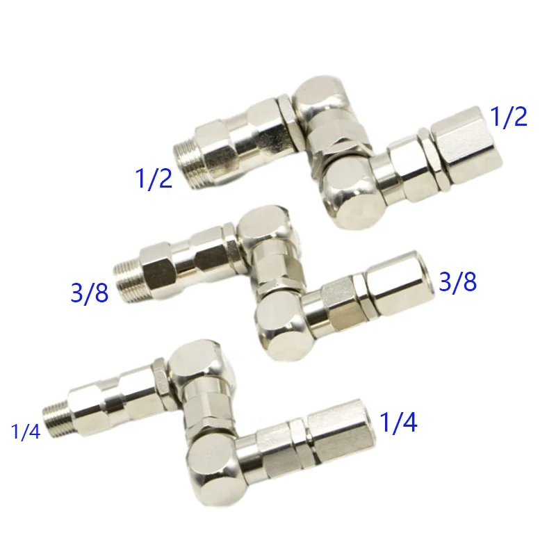 thumbnail image 2 of 1/4" Z-Type Swivel Joint For Paint Sprayers – 360° Rotation, 6500 PSI Stainless Steel, Fits Airless Spray Guns & Tip Extensions 2 of 11