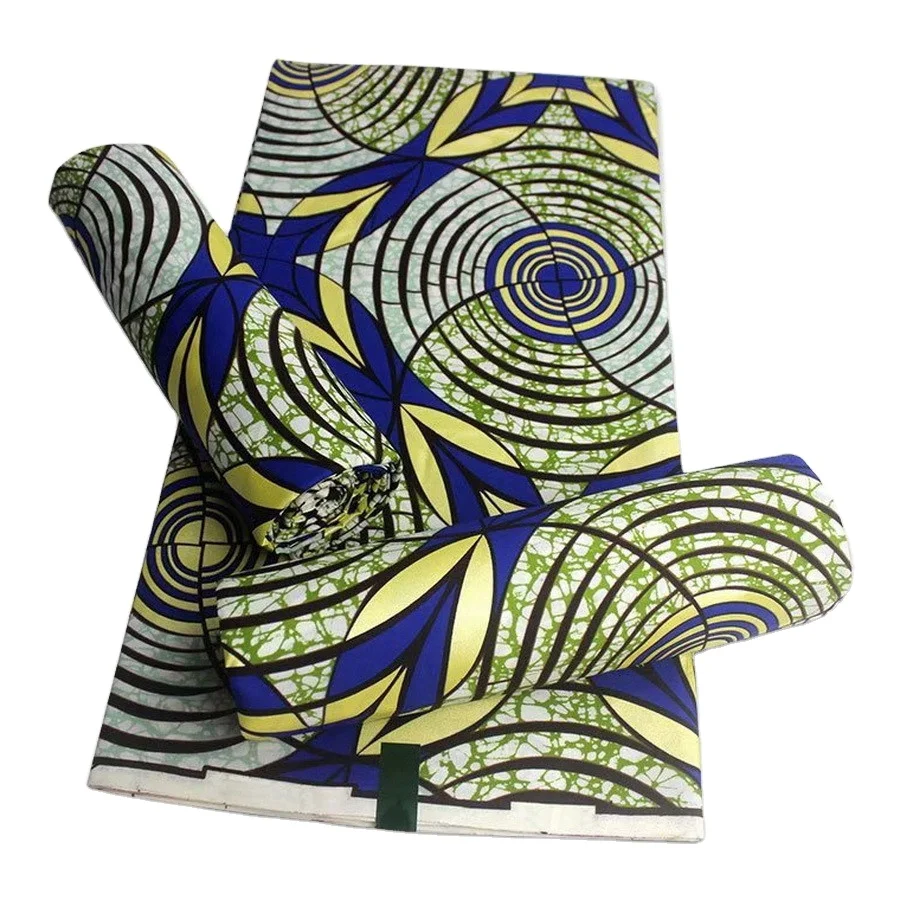 Золотой Наивысшее качество голландский воск принты 100% из мягкого хлопка 6 Ярд золотые воск для свадьбы