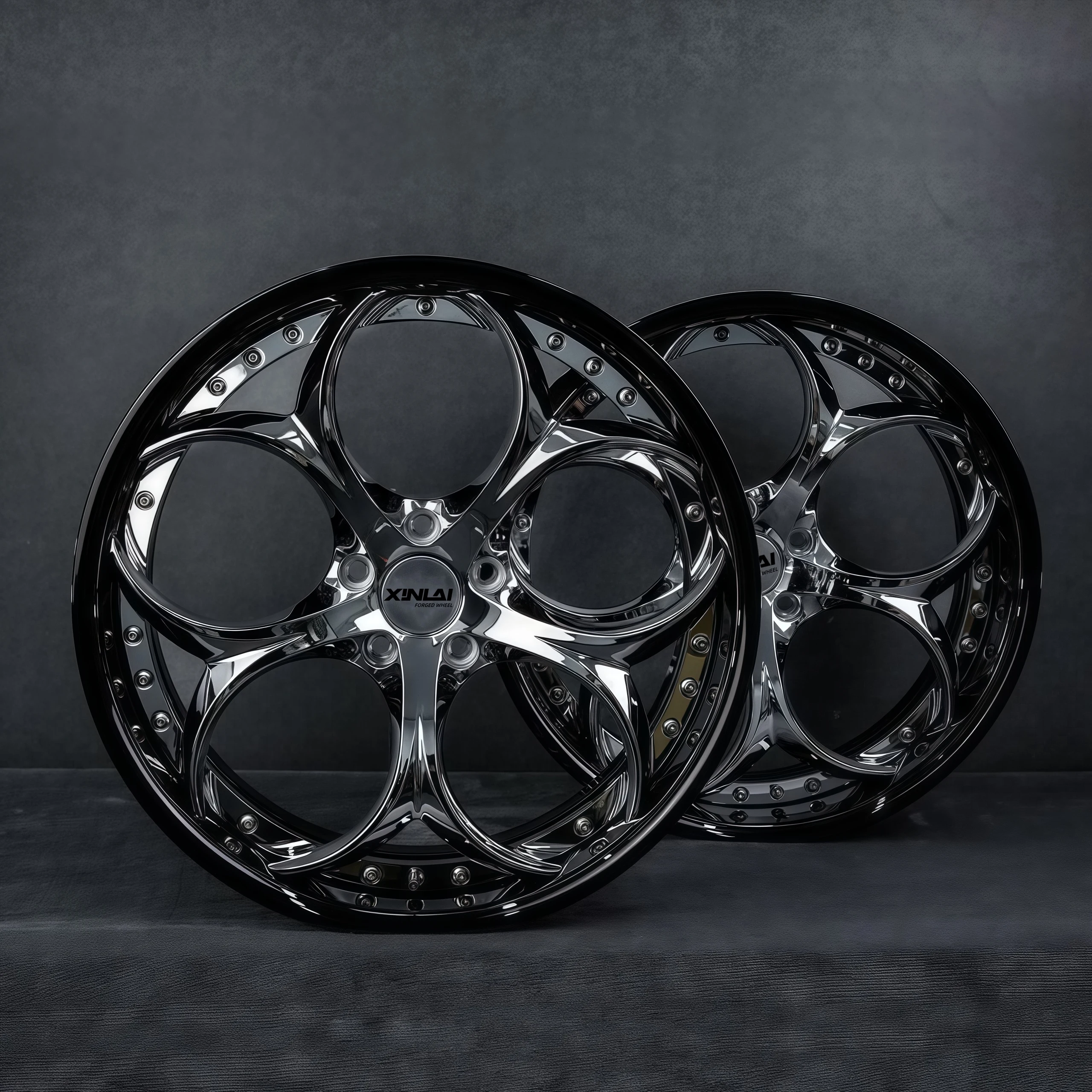 XINLAI Custom Deep Concave 2 Piece 5*120 5*114.3 18 - 22 Inch Passenger Car Aluminum Forged Wheel for Mercedes Benz BMW Porsche - Image 3