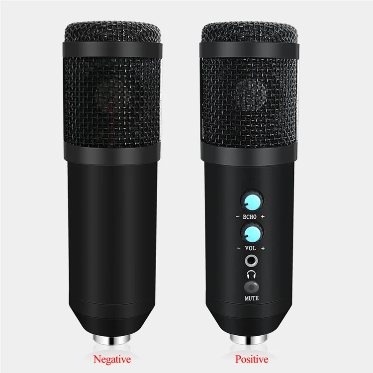 USB Shotgun Desktop Condenser Computer Laptop Recording Gaming Microphone Full Kit