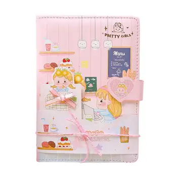 Kawaii Journals Custom logo Cute School Stationery Leather Notebook