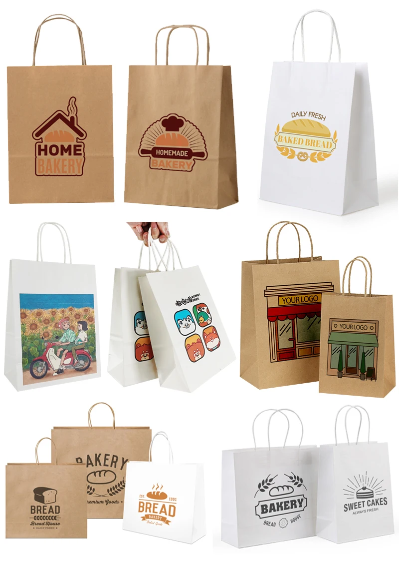 Custom Printed Kraft Paper Bags Perfect for Small Business