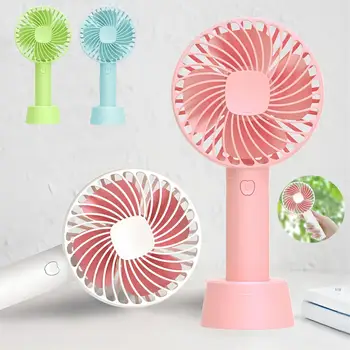 Mini Electric Fans USB Rechargeable Handheld Cute Mini Outdoor Portable Fan With Phone Holder Pocket  Mini Fan