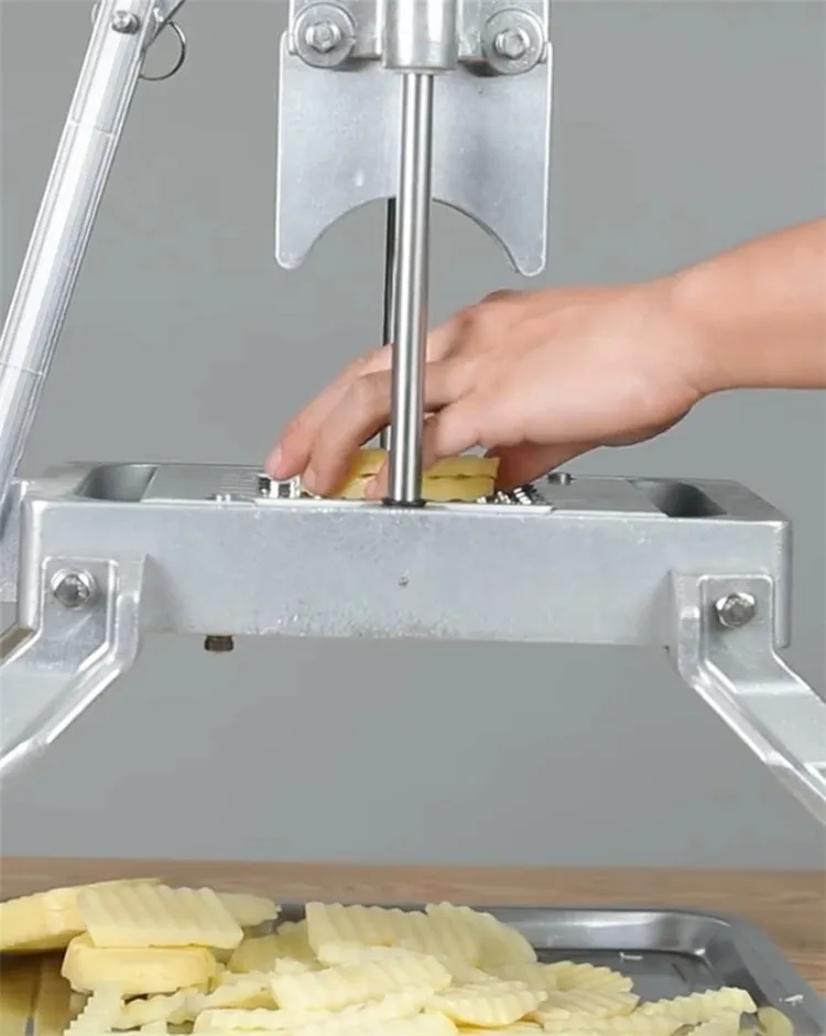 Manual Crinkle Potato Chip Cutter Slicer Machine Waved Potato Cutting Machine