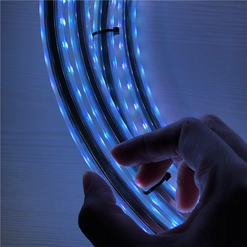 Newest 5050-RGB SMD APP Control Programmable Lumi Led Chasing Wheel Lights Ring Price