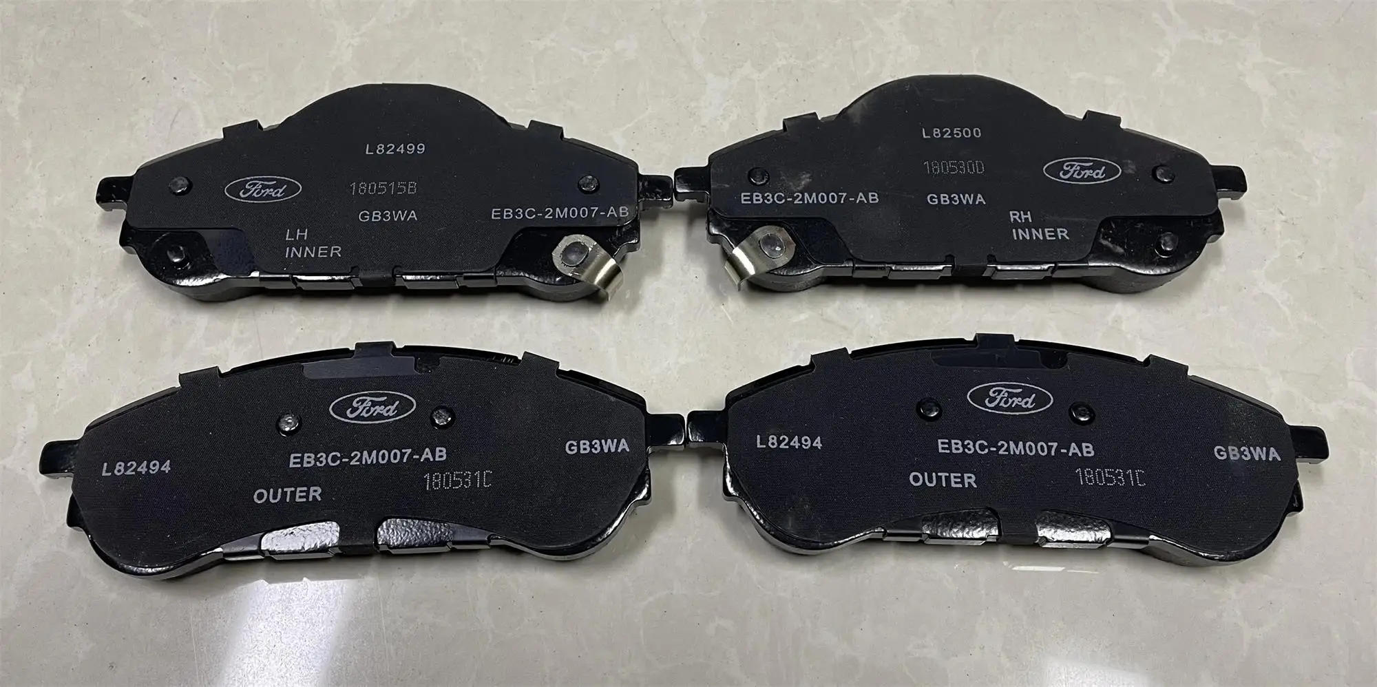 High Quality Rear Brake Pads For Ford Everest 2.2 Eb3c2m007aa Eb3z