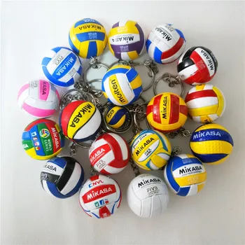 Volleyball keychain Mikasa volleyball keychain bag ornaments student sports souvenirs sports prizes