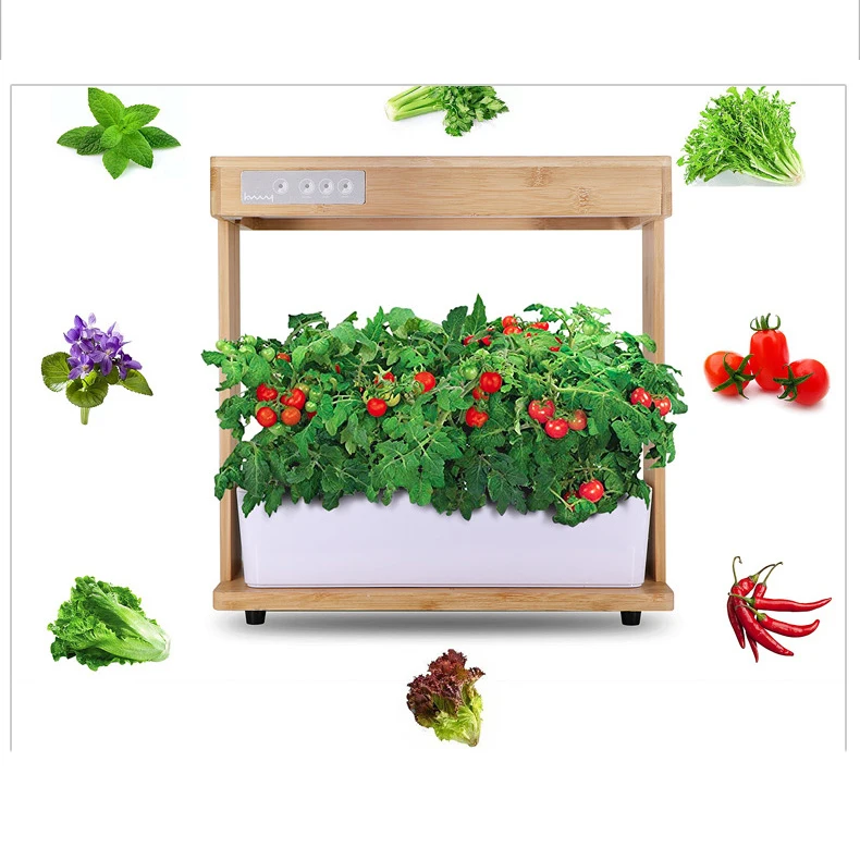 Phone App Remote Control New Designed Hydroponic Trough Plastic Nft Trays Growing System Black White Marketing Hot PVC Key Food