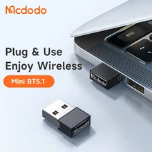 BT5.1 Wireless USB Adapter 7 Devices Max Connection Support WIN8/9/10/XP for Desktop Laptop Mouse Keyboard Printer Headset